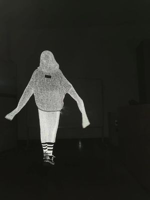 안전 의류 반사 넥타이 가닥 폴리에스터 반사 가닥 넥타이