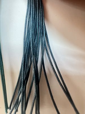 0.3mm 백스 코팅 가스 폴리에스터 평평 록스 스레드 고강도 폴리에스터 록스 꿰매기 스레드